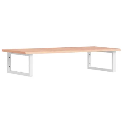 Produktbild von vidaXL Waschtischplatte mit Halterung Stahl und Massivholz Eiche