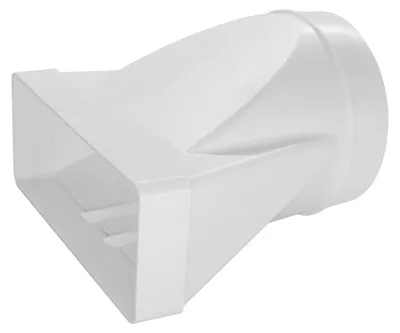Produktbild von Europlast KSD29-150 – Übergangsstück auf Rundrohr aus Kunststoff, 220x90mm, Ø150mm