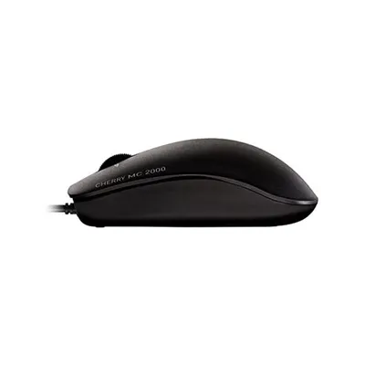Produktbild von CHERRY MC 2000 Kabelgebundene Maus mit schwenkbarem Rad, Schwarz, USB, Beidhändig, IR LED, USB Typ-A, 1600 DPI, Schwarz