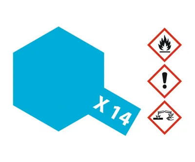Produktbild von Tamiya Farbe X-14 Himmelblau glänzend 10ml
