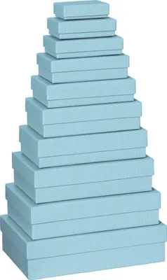 Produktbild von Stewo 2553783441, Geschenkverpackungsbox, Blau, Einfarbig, Herzlichen Glückwunsch, 10 Stück(e)