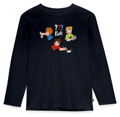 Produktbild von Spreadshirt Die Drei Fragezeichen Kids Detektive Kinder Premium Langarmshirt, 98/104 (2 Jahre), Navy