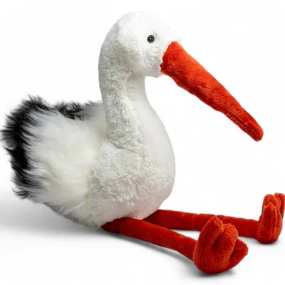 Produktbild von Carl Dick Storch, Klapperstorch ca. 40cm Plüschtier, Stofftier, Kuscheltier 3614