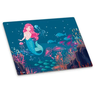 Produktbild von itenga Deluxe Schreibtischunterlage Meerjungfrau 50x40 cm  aus Kunststoff rutschfest