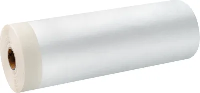 Produktbild von 36 Rollen Abdeckfolie mit Feinkrepp 2400mm x 16m Klebeband Masker Malerfolie transparent