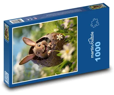 Obrázok produktu pre Puzzle 1000 Veľká noc – zajko v čokoláde - martinpuzzle