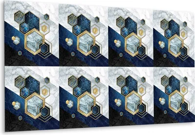 Obrázok produktu pre Vinylová samolepiaca samolepka do kuchyne, šesťuholníky - 100 cm x 50 cm