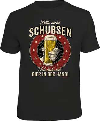 Produktbild von T-Shirt 'Bier schubsen' XL, 100% Baumwolle, lizenziert mit Echtheitssiegel, Standards 100