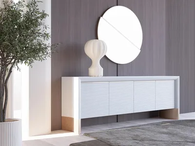 Obrázek produktu pro Designový příborník do jídelny, moderní dřevěná skříň, nábytek