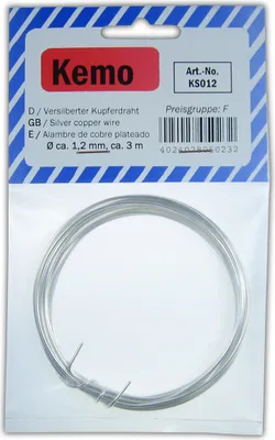 Produktbild von Versilberter Kupferdraht 1,2mm/ 3m