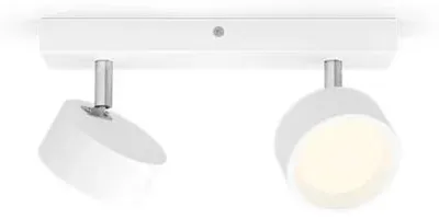 Obrázek produktu pro Philips Stropní/nástěnné bodové svítidlo Bracia, 2×, Bodová světla, LED, 2700 K, 1100 lm, 220-240 V, Bílá