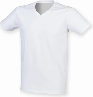 Immagine prodotto di SF Men SF122 | Uomo Feel Good Stretch V-Neck T - Colore: Bianco - Taglia: XL