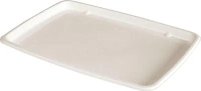 Produktbild von 180x DUNI Servierplatte, Bagasse 285 x 203 x 15 mm Weiß