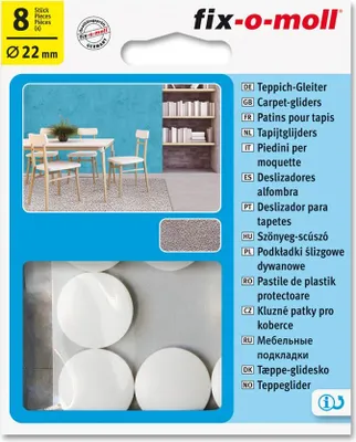 Produktbild von Teppichgleiter rund 22mm fix-o-moll