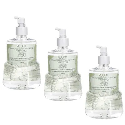 Produktbild von Ruum Duftspray Nachfüller White Tea, kompatibel mit Active Fresh (3er Pack) 228ml