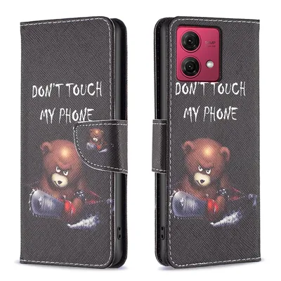 Produktbild von Für Motorola Moto G84 5G Kunst-Leder Book Handy Tasche Motiv 1 Hülle Etuis Schutz