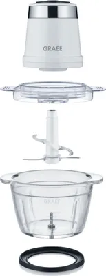 Zdjęcie produktu dla Graef CH501EU, 1 l, Biały, Szkło, Stal nierdzewna, Przyciski, 500 W