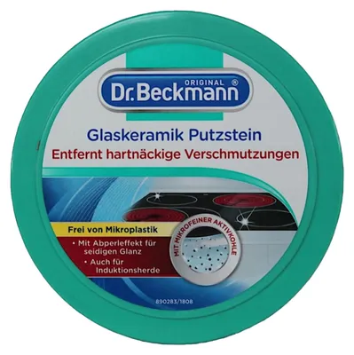 Immagine prodotto di Dr Beckmann | Pasta per la pulizia - 250 g - Pietra per la pulizia del vetroVetroVetroceramica - Protezione della superficie - Applicatore chiuso