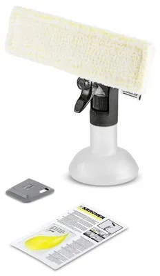 Kärcher WV Premium Sprühflaschen-Set mit Mikrofaserpad und Konzentrat