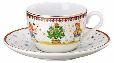 Obrázok produktu pre Hutschenreuther Sammelkollektion 24 -  Weihnachtsleuchten -  Cappuccinota. 2-tlg. 02476-727474-14765