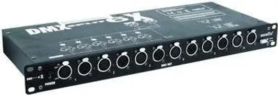 Image de Eurolite DMX Splitter DMX Split 6X 6-Kanal 48,30cm (19") -Bauform (70064820)