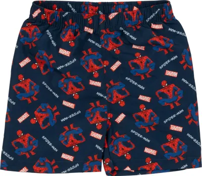 Produktbild von Marvel Spiderman Badeshorts für Jungen - Kinder Badehose Schwimmhose Boardshorts Badekleidung Hose Blau 110-116