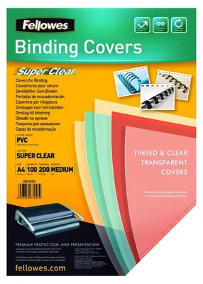 Image de Fellowes 5376102 matériel de reliure A4 PVC Transparent 100 pièce(s)