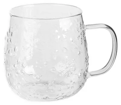 Produktbild von HOMLA ELDA-Glas mit Henkel, gemustert, 0,45 l
