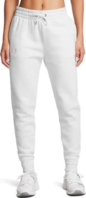 Imagen del producto de Pantalones de chándal Under Armour Icon Fleece, color blanco, talla S, para mujer