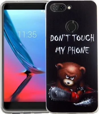 Produktbild von Handy Hülle für ZTE Blade V9 Bär mit Kettensäge Smartphone Cover Bumper Schale Etuis
