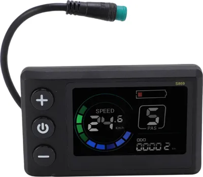 Immagine prodotto di S869 Pannello di visualizzazione LCD per scooter elettrici con connettore a prova di spruzzi, controllo della bicicletta, accessori per la modifica della mountain bike