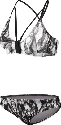 Produktbild von BECO the world of aquasports Bikini BEactive X-Back in aufregendem Flammendesign weiß-schwarz 40 B