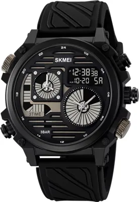 Zdjęcie produktu dla Zegarek SKMEI SP-35262 - Elegancki Czarny Zegarek Męski KP35262