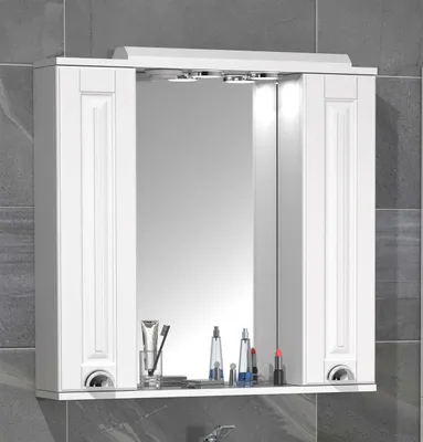 Produktbild von VCM Badschrank zeitlos | Maße ca. H. 71 x B. 75 x T. 14 cm | ausreichend Stauraum | Spiegelschrank im Landhausstil - Casalo XL
