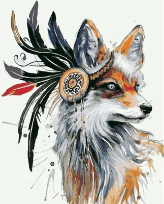 Immagine prodotto di Poster su tela, volpe - 60 x 75 cm