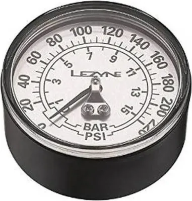Obrázok produktu pre Tlakomer Lezyne 2-5 220PSI pre všetky podlahové čerpadlá čierny/strieborný