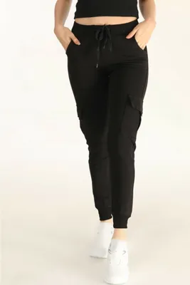 Produktbild von Damen Jogginghose Sporthose Schwarz XL Trainingshose Pyjama Freizeit Baumwolle Warm P-66