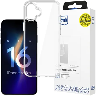 Produktbild von 3MK Armor Case, Cover, Apple, iPhone 16 Plus, 17 cm (6.7"), Transparent