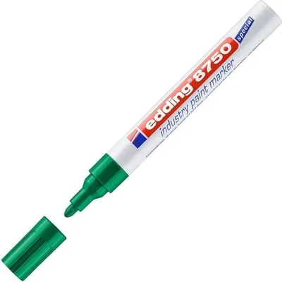 Obrázek produktu pro Edding 8750, Zelená, Kuličkový hrot, Hliník, 2 mm, 4 mm, Sklo, Kov, Plast, Guma, Dřevo