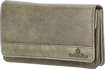 Produktbild von The Skandinavian Brand Damen Leder Geldbörse Quer  Green