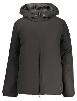 Produktbild von Schwarze Damenjacke mit Kapuze – Nachhaltige 2-Lagen-Jacke für Sie