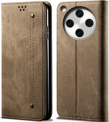 A product shot of a phone case, showing both the front and back.