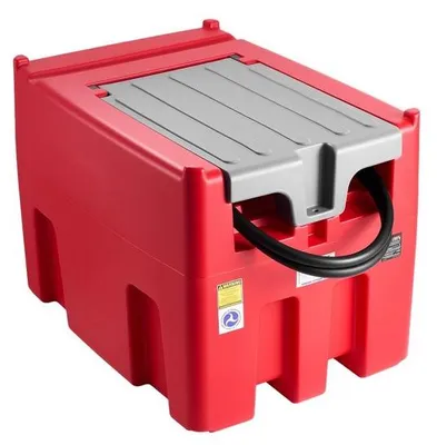 Immagine prodotto di Serbatoio portatile per gasolio/benzina 440L - Pompa di trasferimento a 12V 45L/min - Serbatoio di stoccaggio per carburanti