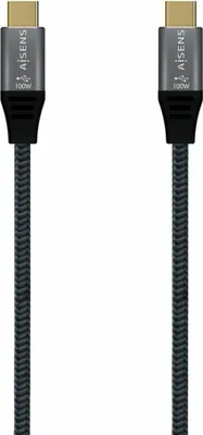 Imagen del producto de AISENS A107-0628, 1 metro, USB-C, USB-C, USB 2.0, 0,48 Gbit/s, color gris