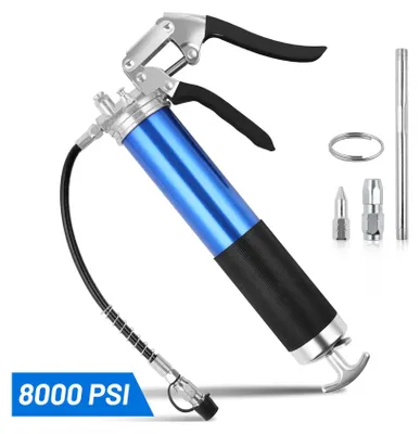 Image de Pompe à graisse TolleTour,Pompe à graisse poignée pistolet incl,Pompe à graisse levier manuel poignée pistolet à une main Pompes à graisse,Presse à cartouche