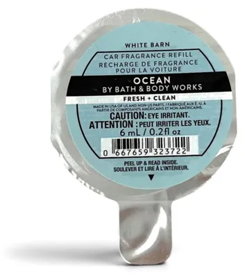 Image de Diffuseur de parfum pour voiture Bath & Body Works - Recharge OCEAN, 6 ml