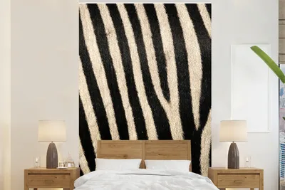 Produktbild von Tiermuster-Zebra-Wandtapete, 225 cm x 350 cm Breit