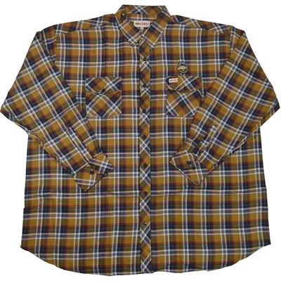 Produktbild von Übergrößen Herren(jeans)hemd KAMRO Rot/Weiß/Blau/Beige kariert 10XL