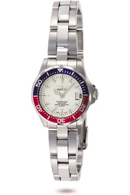 Zdjęcie produktu dla Invicta Pro Diver 8940 Zegarek Damski - Mechanizm Kwarcowy - Stal Nierdzewna z Srebrną Tarcza - 25 mm