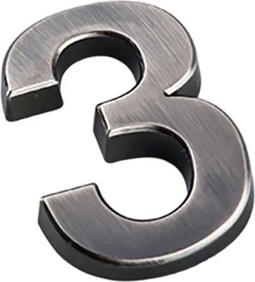 Produktbild von Ziffernplattenzeichen 3D Selbstkleber 0-9 Plattierstürtür für Zuhause-3